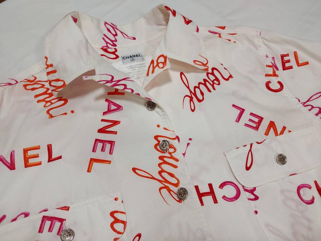 【新品、本物、当店在庫だから安心】 超レア！！CHANEL❤️96'ヴィンテージ シャツ➕Sパンツ トップス