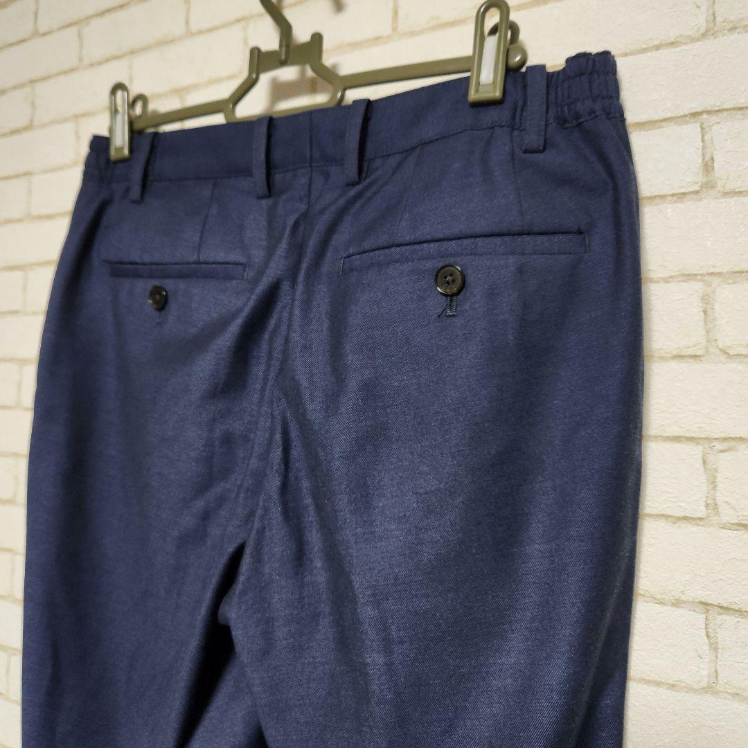 超人気高品質 コムサイズム】ネイビー スラックス バックポケット付き - メルカリ パンツ