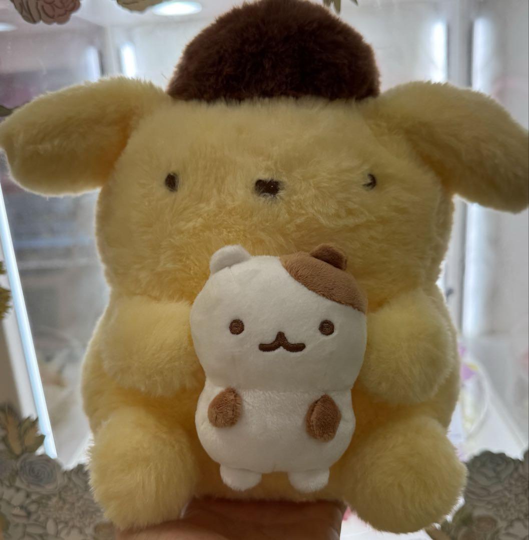 Sanrio プリンとマフィンなかよしタイム ポムポムプリン ぬいぐるみ Sanrio プリンとマフィンなかよしタイム ポムポムプリン ぬいぐるみ