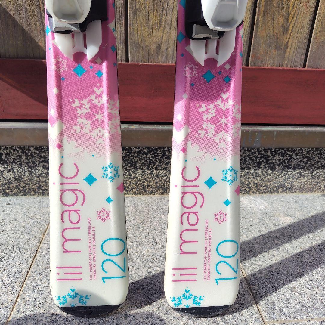 スキー板120cm スキー靴2足/21.5cm/22.5cm 3点セット