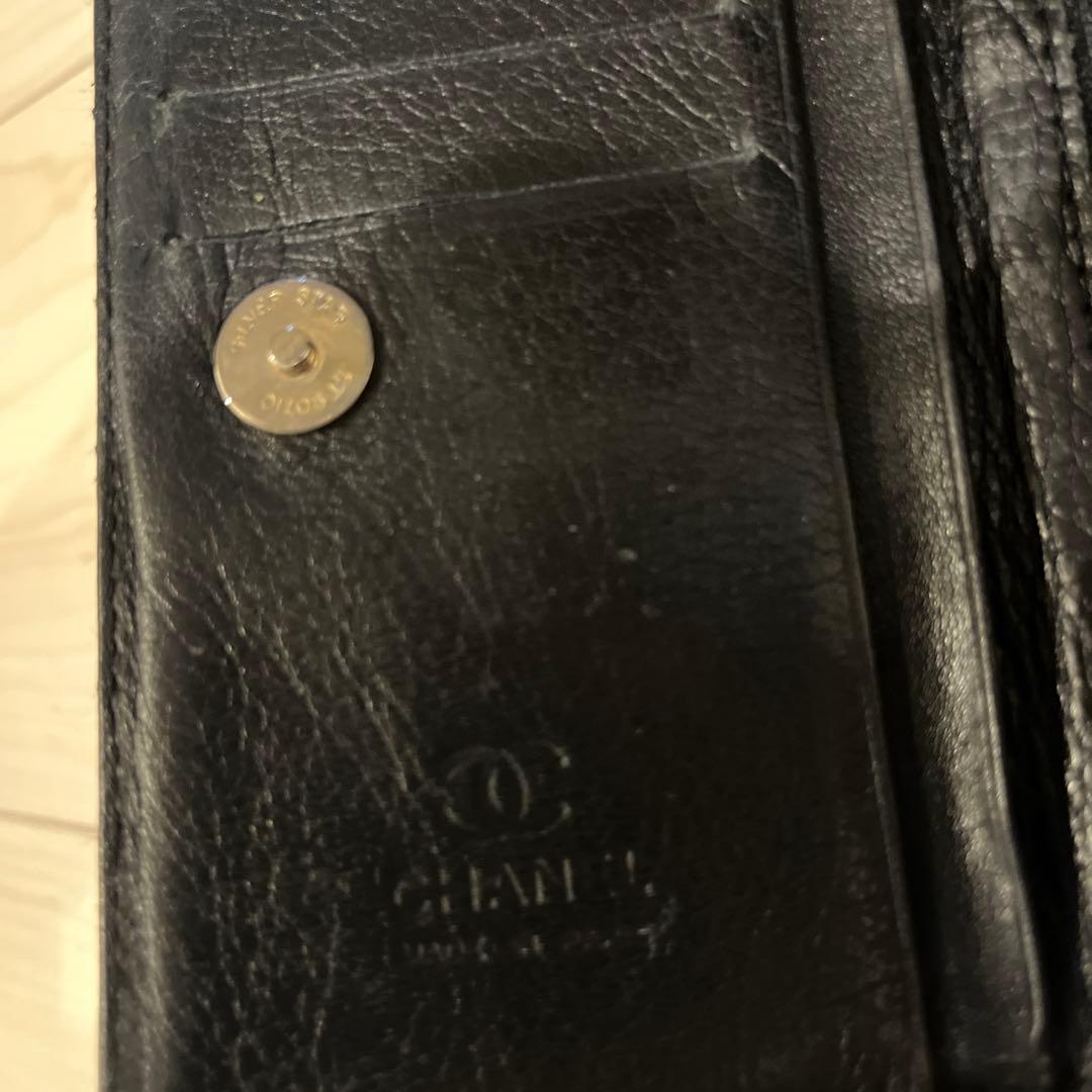 CHANEL 二つ折り財布 ブラック CHANEL 二つ折り財布 ブラック