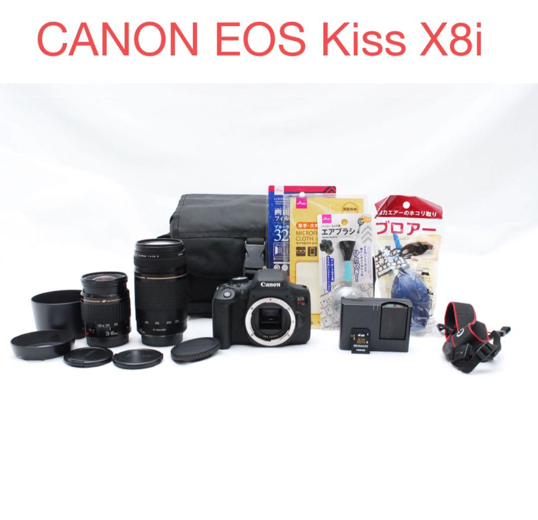 Wi-Fi/動画/保証/canon kiss x8i標準レンズセット Wi-Fi/動画/保証/canon kiss x8i標準レンズセット