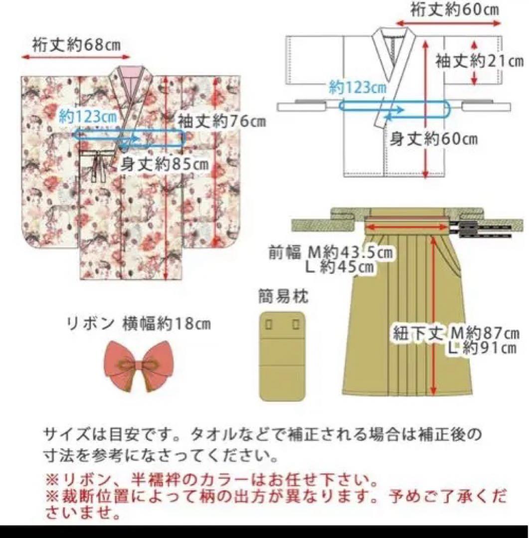 袴　卒業式　小学生　スウィートマミー　EMU 咲む　6点セット