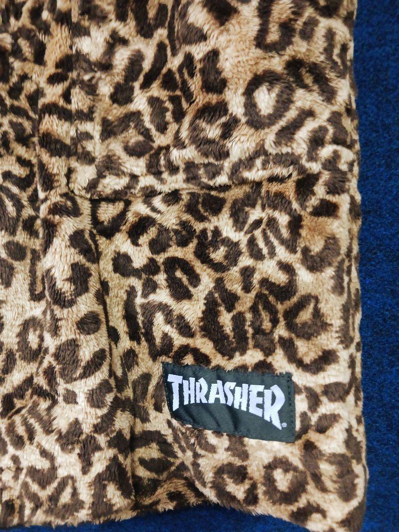 スケーターパンクブランドTHRASHER豹柄レオパードファーショートパンツ