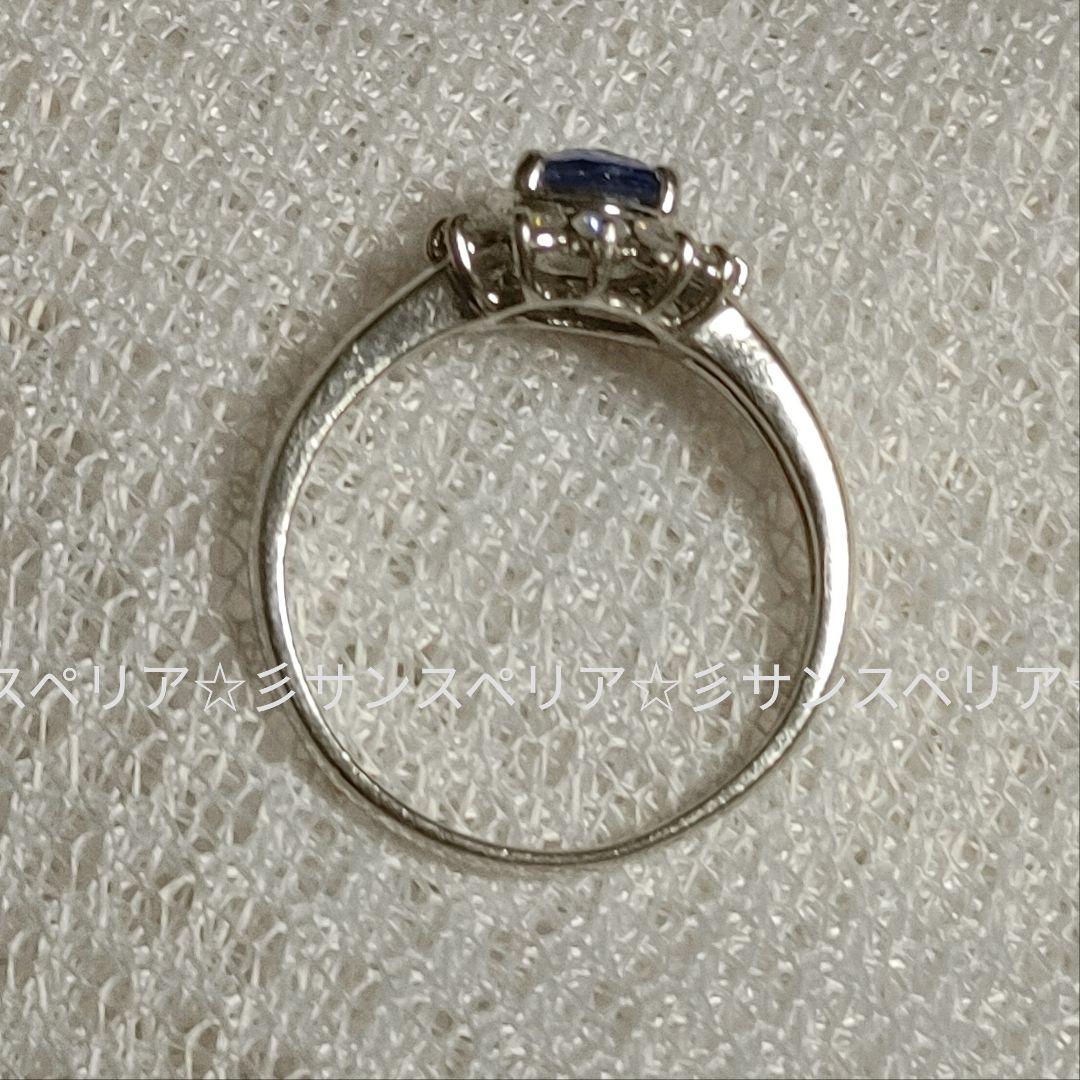 【メーカー直売】の商品をすべて Pt850 サファイア0.81ctとダイヤモンド0.54ctのフラワーリング アクセサリー