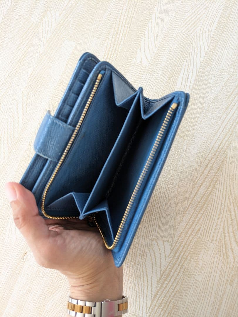 お値下げ★PRADA 二つ折り財布【COBALTO】 1ML225 お値下げ★PRADA 二つ折り財布【COBALTO】 1ML225