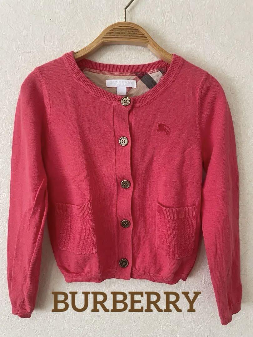 Burberryキッズカーディガン6Y116㌢ Burberry Kids メッシュ カーディガン | レッド | FARFETCH JP