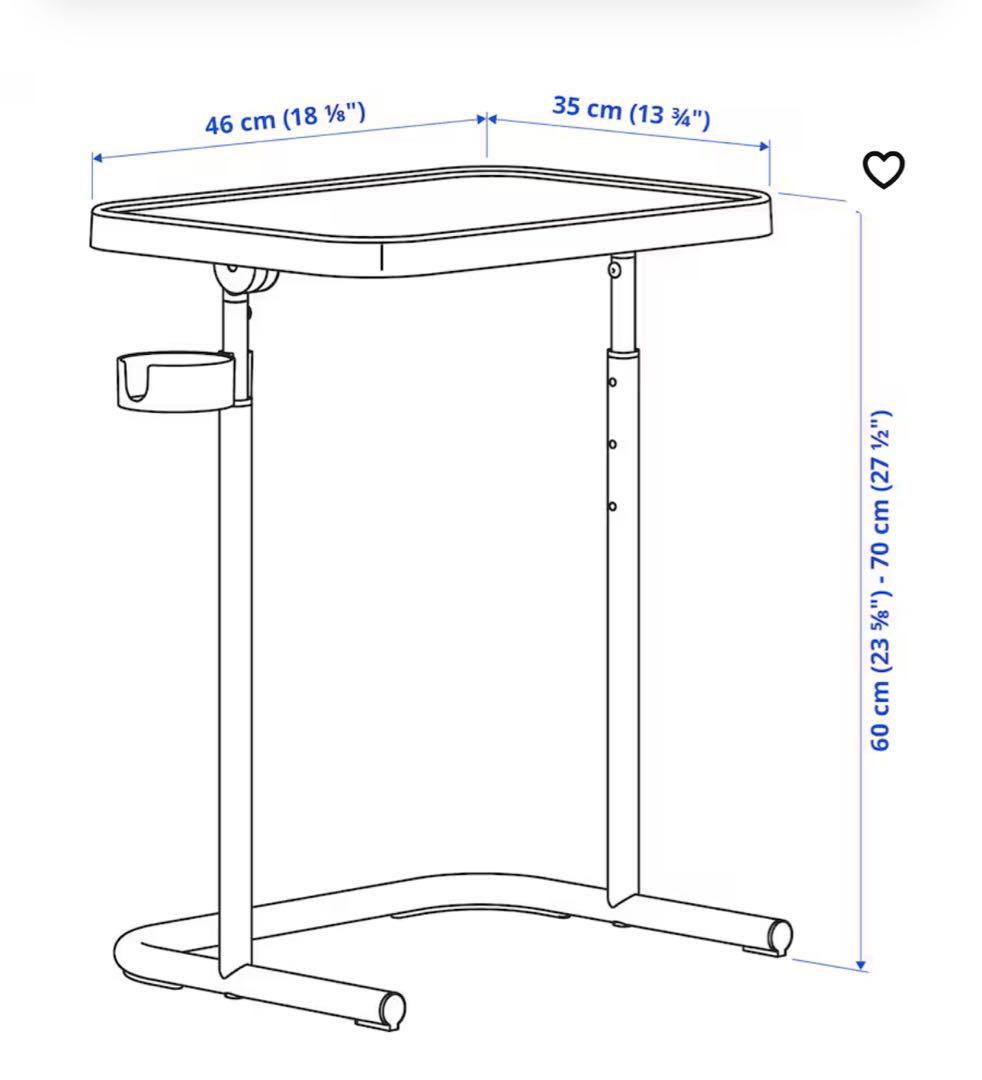 【IKEA】BJÖRKÅSEN ビョルコーセン ラップトップスタンド ホワイト