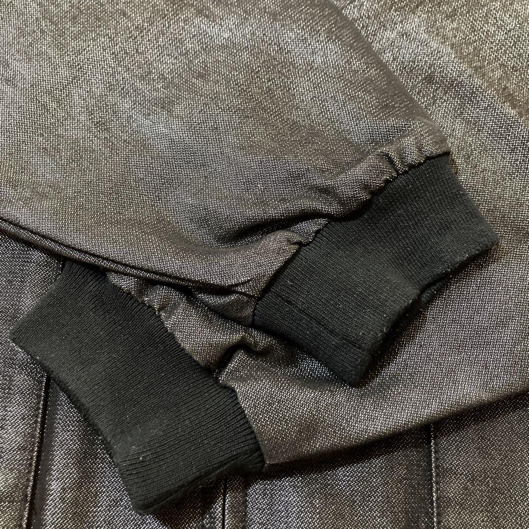 激レア90s美品 KARL KANI 光沢ブラックデニムセットアップ 上下 B系