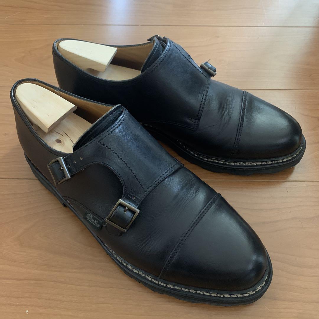 パラブーツ　Paraboot ウィリアム　ダブルモンク　ブラック　9
