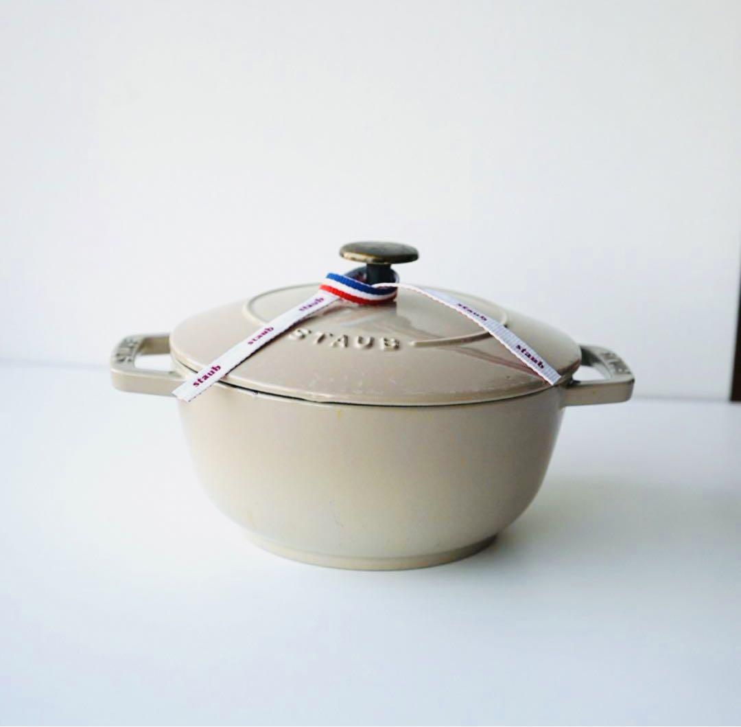 ストウブ wanabe M　18cm リネン　新品に近い