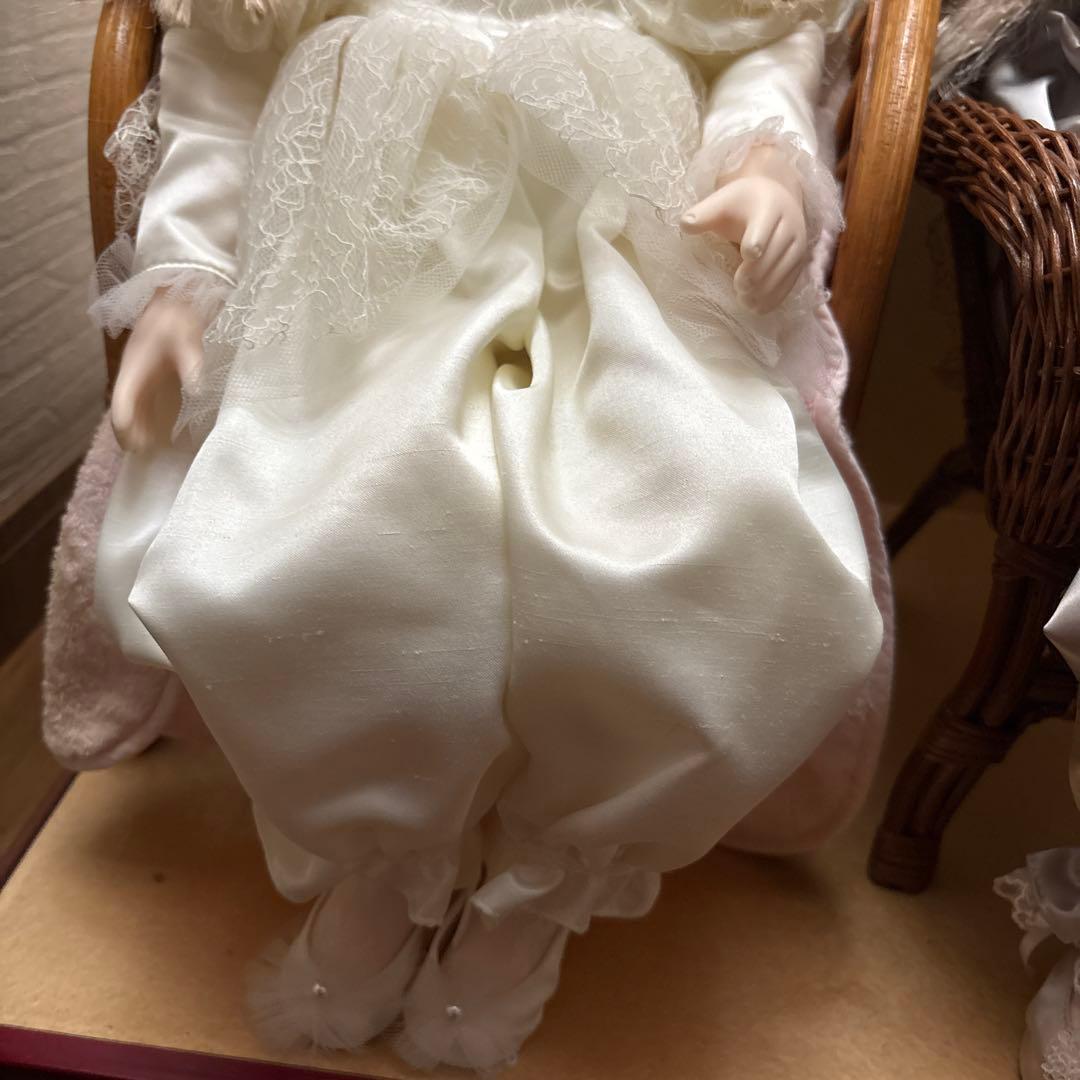 セキグチ希少アンティークドール2体・木枠ガラスケースセット セキグチ希少アンティークドール2体・木枠ガラスケースセット