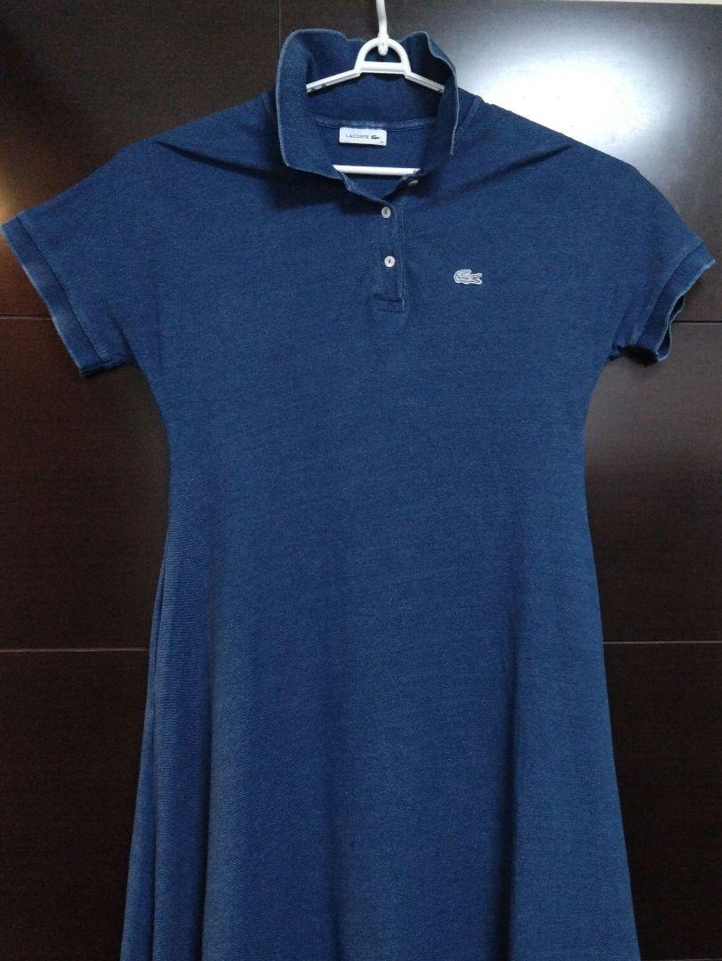 LACOSTE ワンピース 半袖 インディゴ