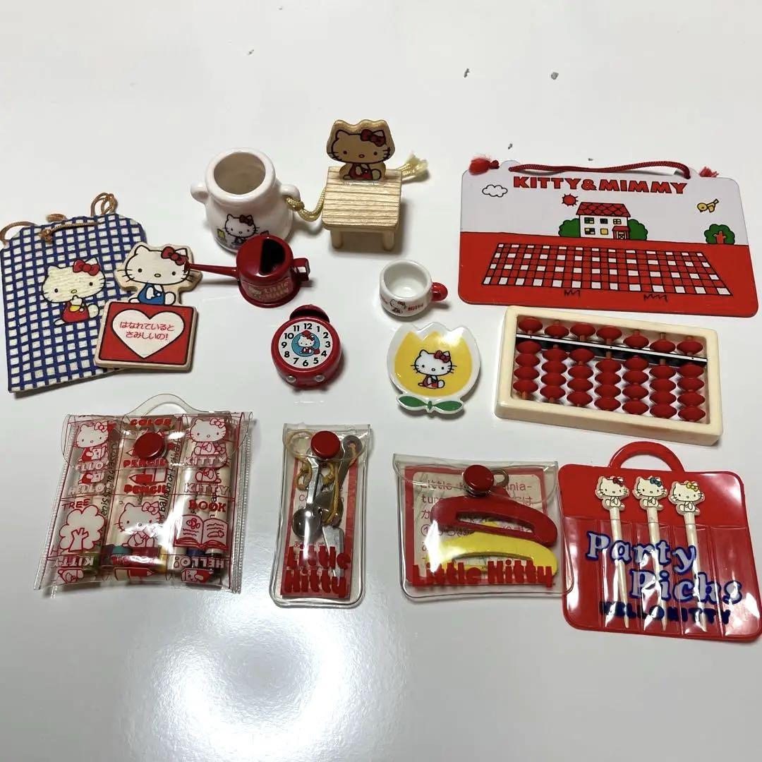 ハローキティ ミニチュア 陶器小物セット 昭和 レトロ - メルカリ