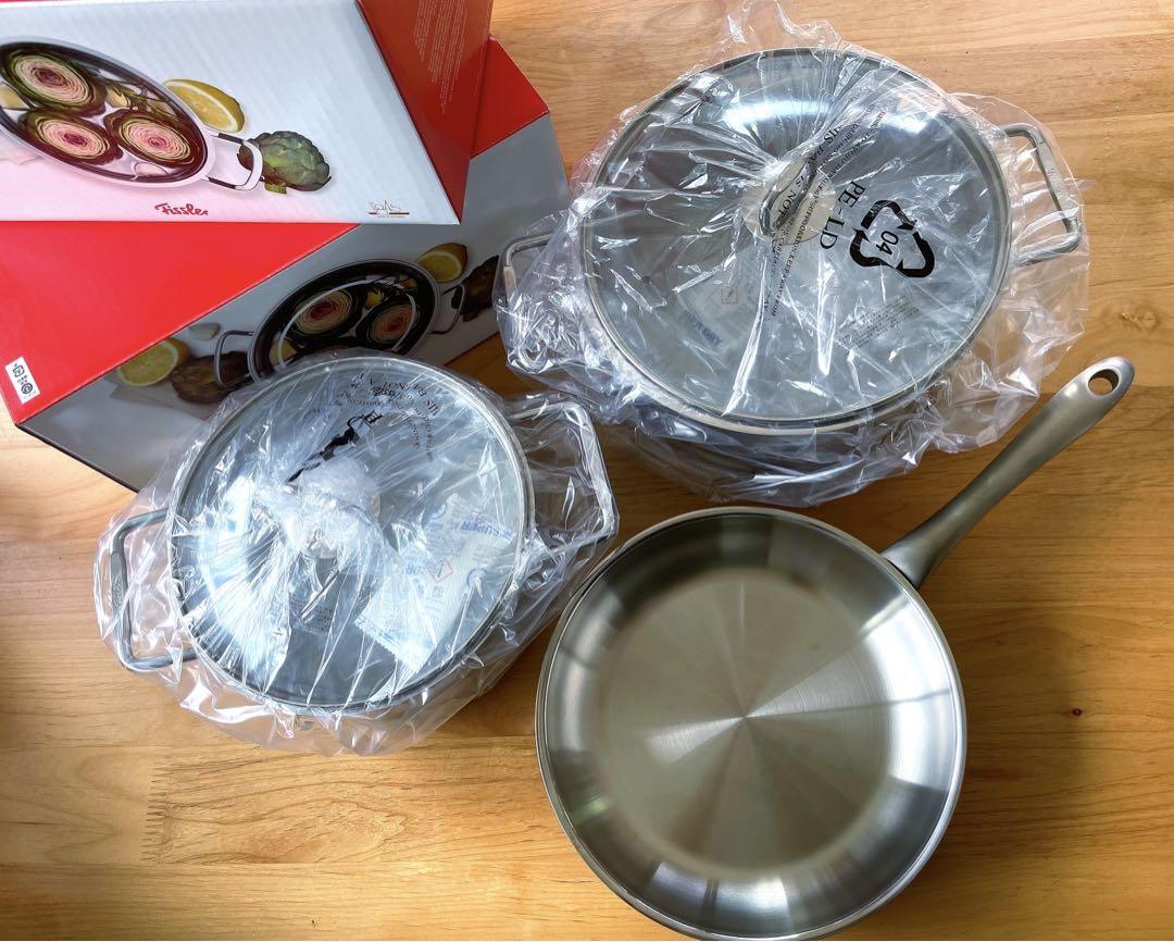 fissler 両手鍋・フライパン 3点 *別売り可*