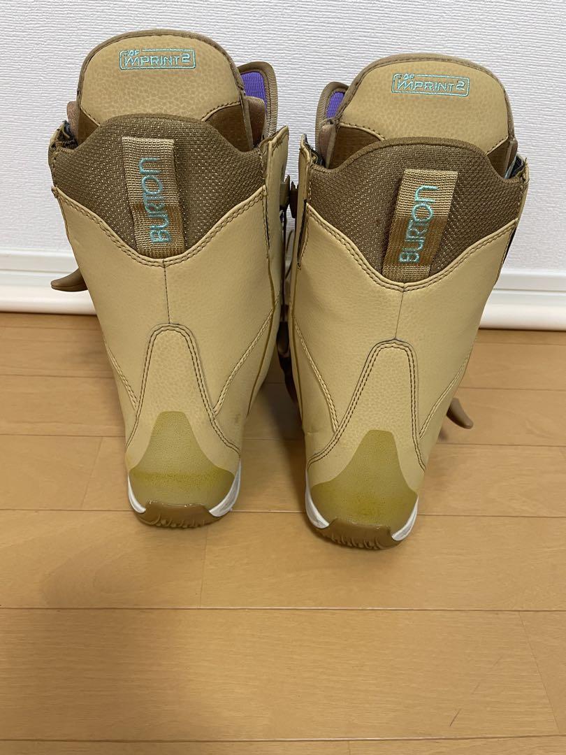 Burton エメラルド スノーボードブーツ 女性用 ベージュ　24cm