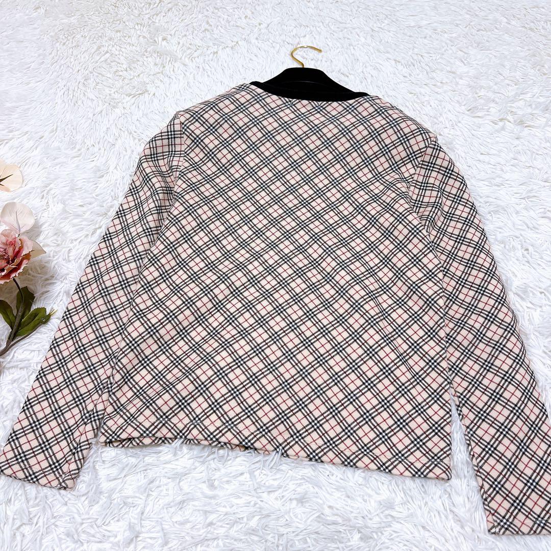 160A BURBERRY LONDON ノバチェック トレーナー ベージュ系