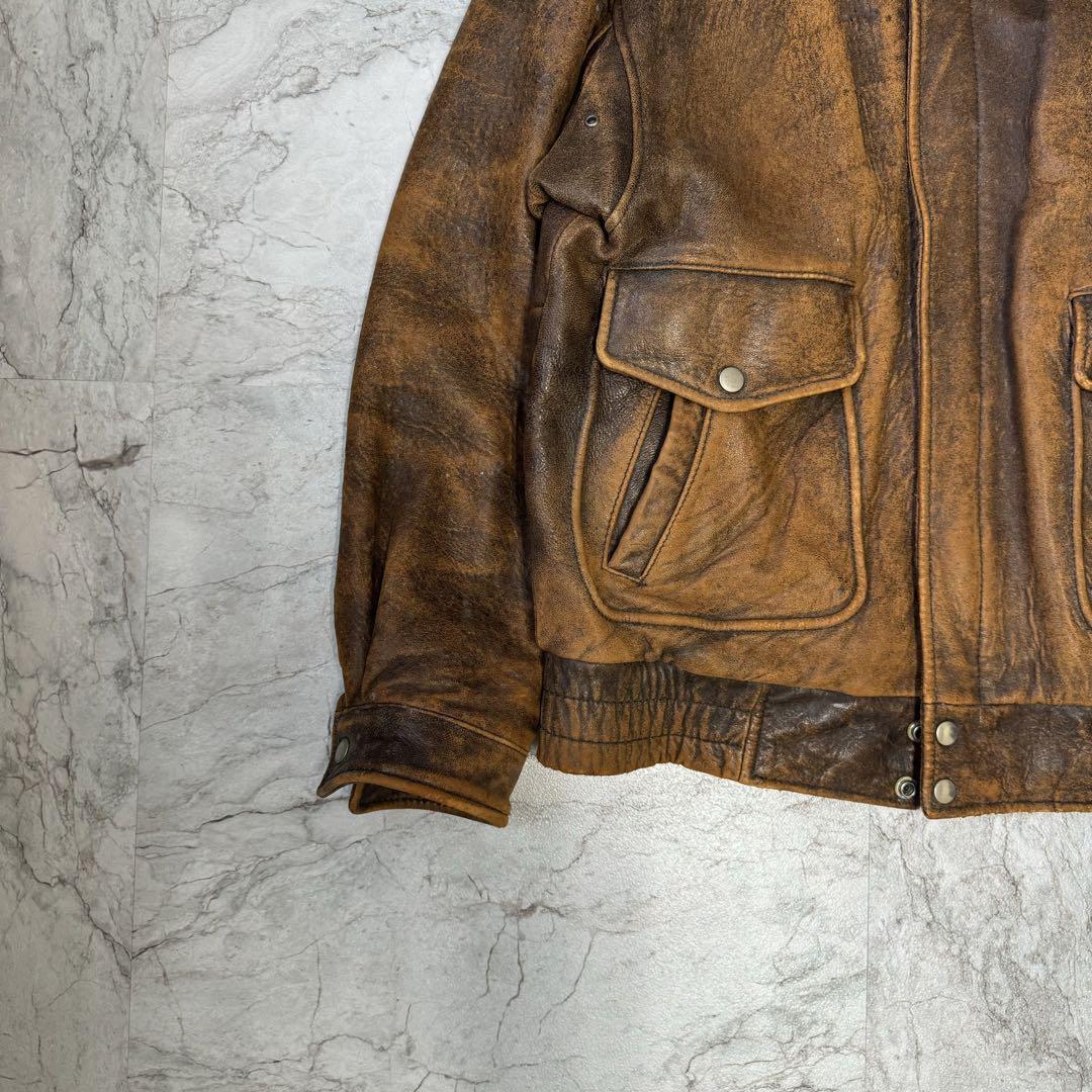 【archive】90s sheepleather A-2 短丈Bomber