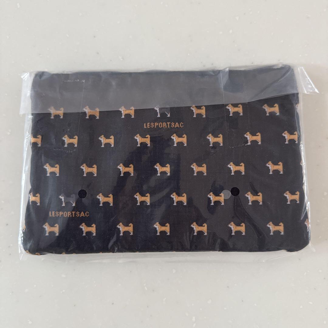 3－ZIP COSMETICデニムシバピクセル（ポーチ）｜LeSportsac
