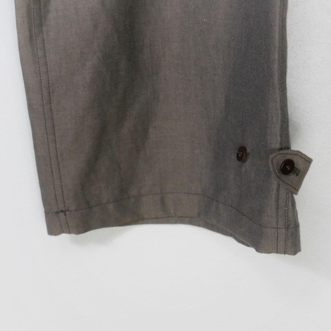 パンツ LIDNM 24SS WOOL LINEN BELTED PANTS