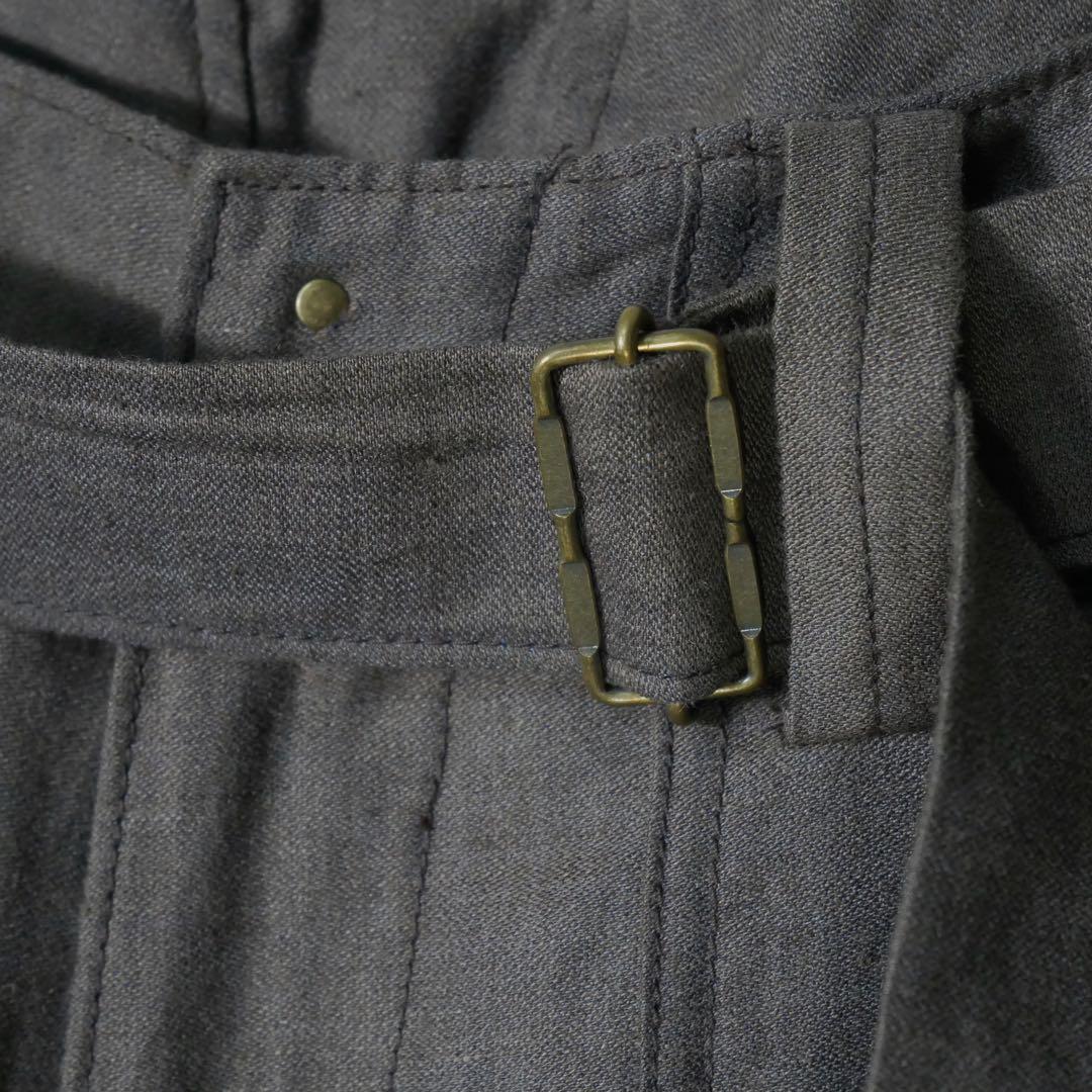 パンツ LIDNM 24SS WOOL LINEN BELTED PANTS
