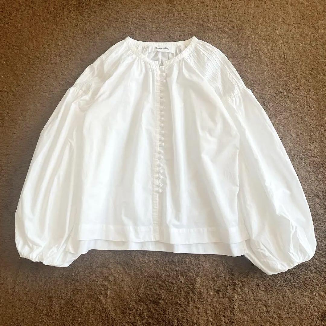 【Sara mallika サラマリカ】BIG SLEEVE TOP ホワイト