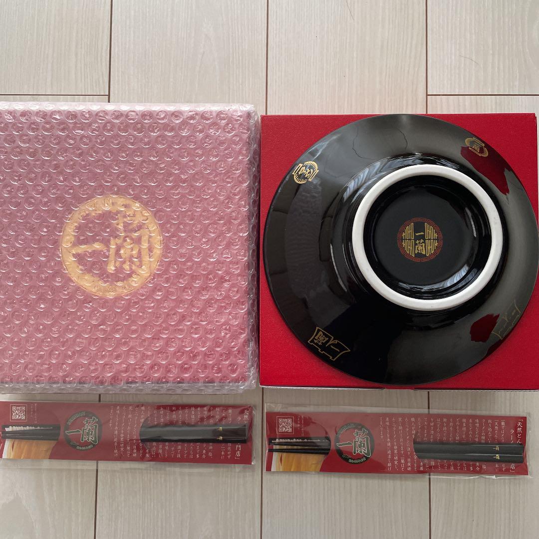 大得価100%新品 値引き 新品未使用 一蘭どんぶり2セット&箸2セット Uymja-m10156470460 正規品