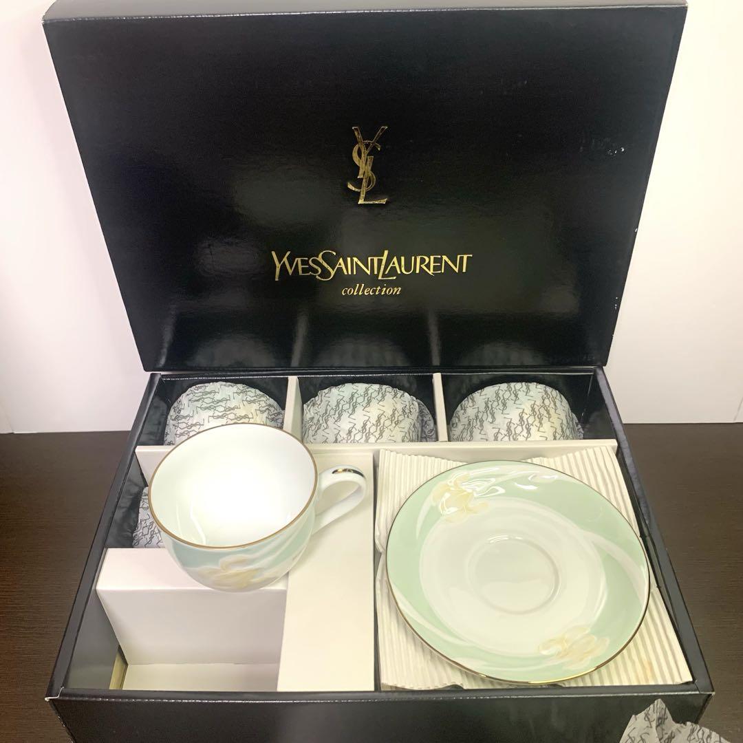 イブサンローラン 5客コーヒーセット 春色 新品未使用 YSL