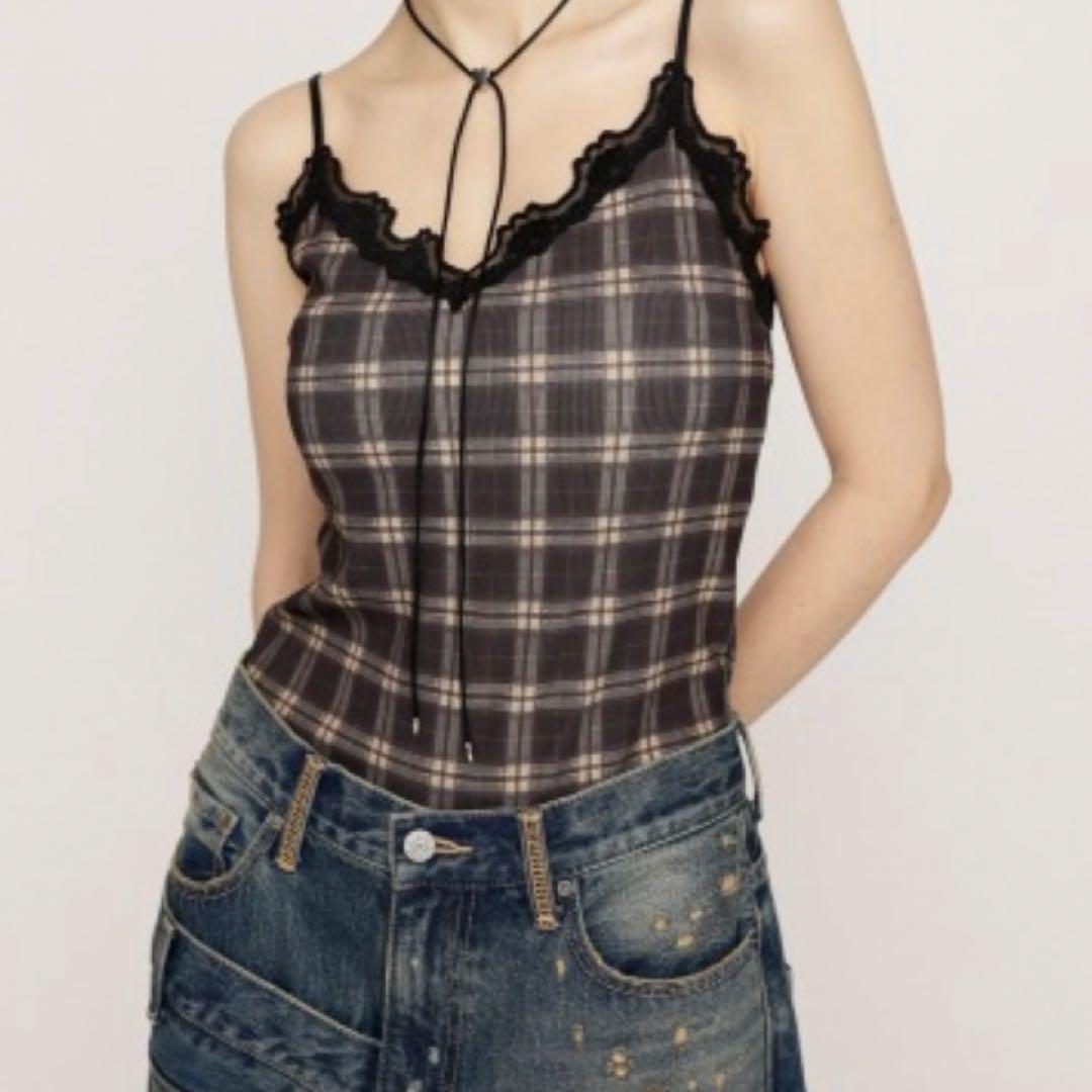 SLY レース ドッキング キャミ