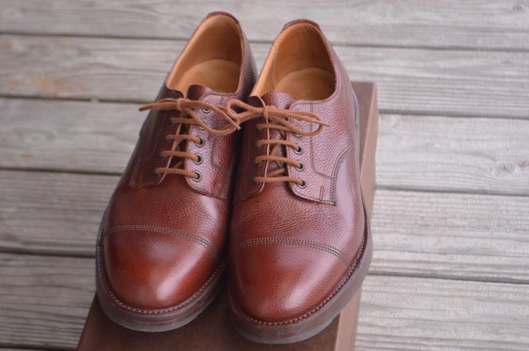 着用数回　CROCKETT＆JONES　VELDT　7.5E　バーガンディ