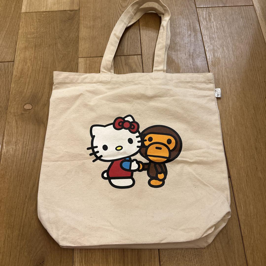 ハローキティ BAPE エコバッグ　コラボ　トートバッグ
