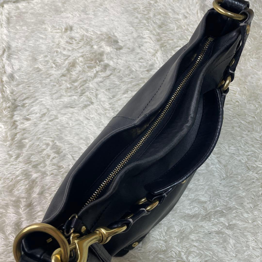 極美品✨コーチ COACH 本革　ショルダーバッグ ワンショルダー 大容量