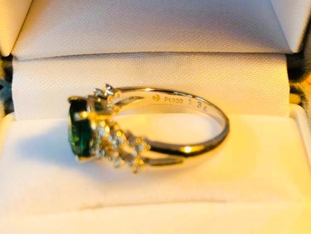 タサキ TASAKI 計1.54ct トルマリン＊ダイヤ リング