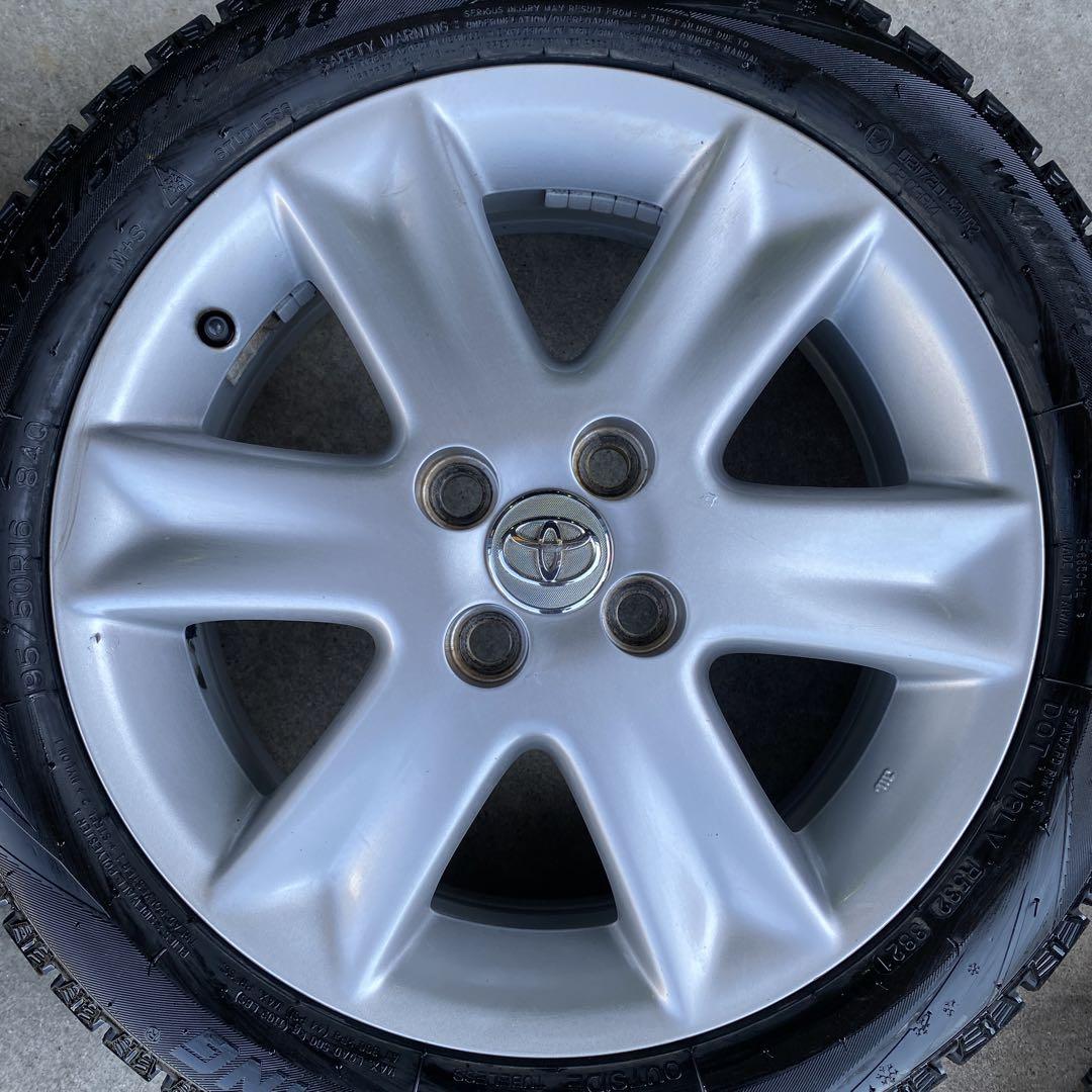 中古溝あり‼️ナンカンスタッドレスセット2021年製195/50R16ヴィッツ等