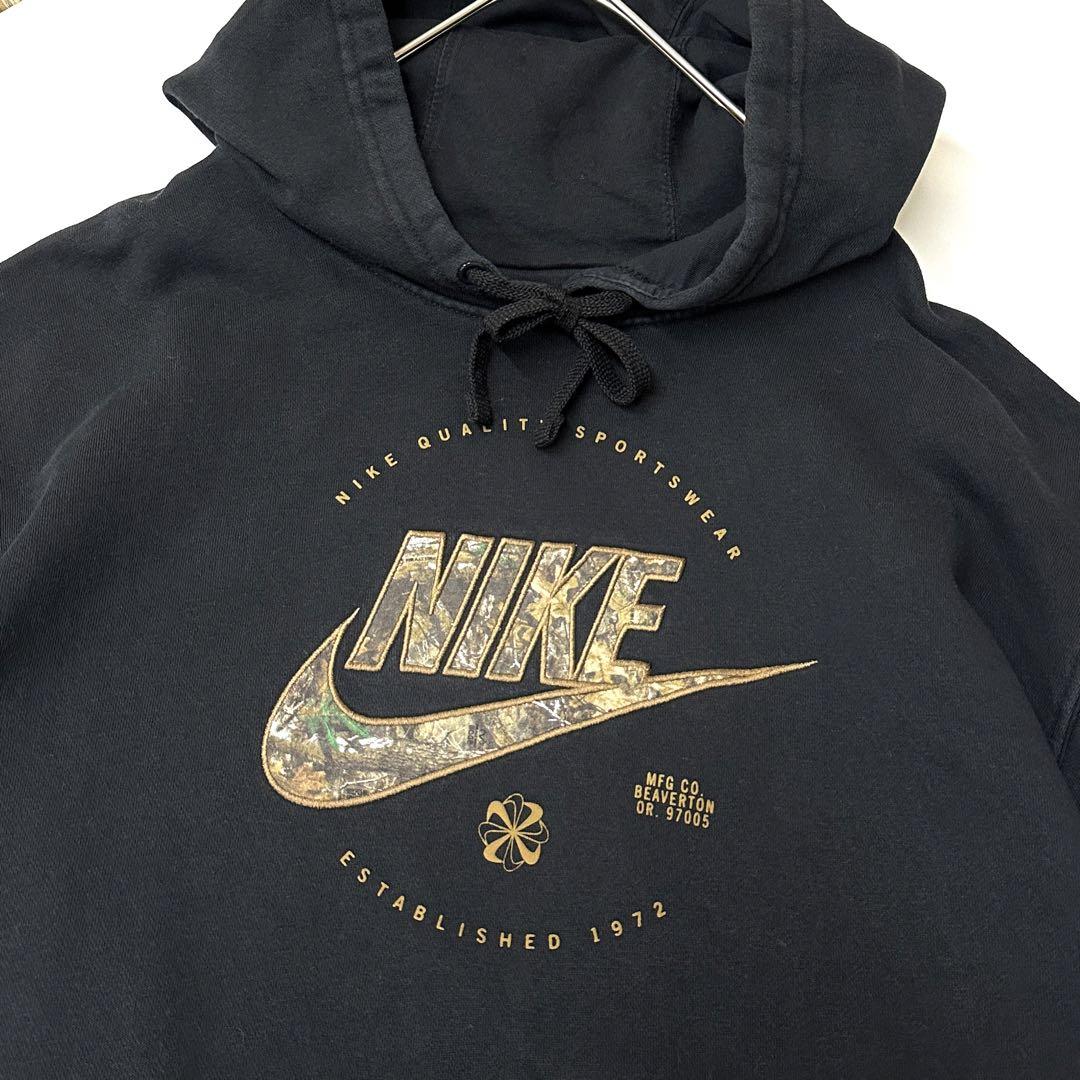 NIKE プルオーバーパーカー リアルツリー スウッシュ ナイキパーカー XXL