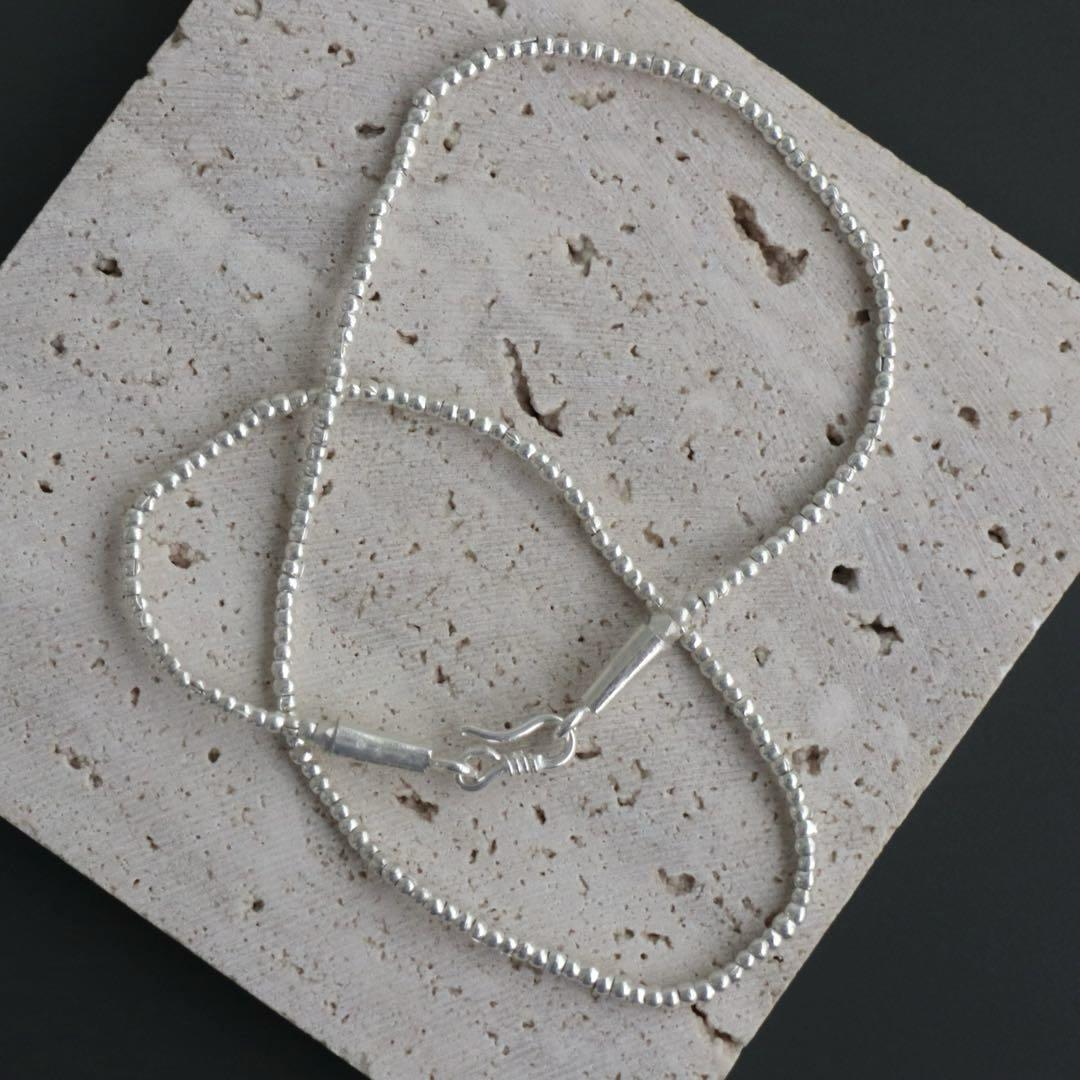 アクセサリー [m-NL202] Karen Silver Necklace 45cm