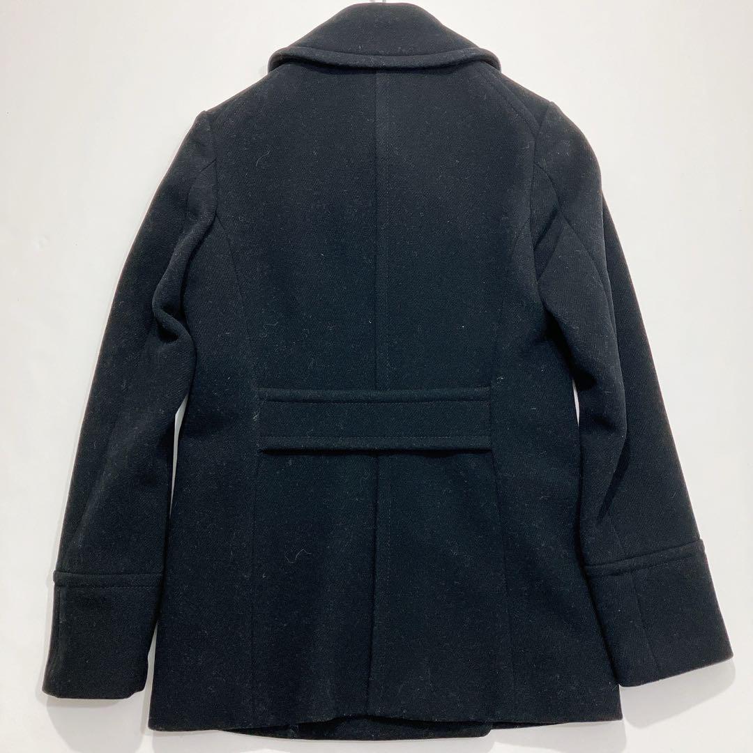 【美品 未使用級】ドゥロワー Pコート ウール 袖裏シルク 日本製 ブラックM 卸売りファッション - 【美品 未使用級】ドゥロワー Pコート