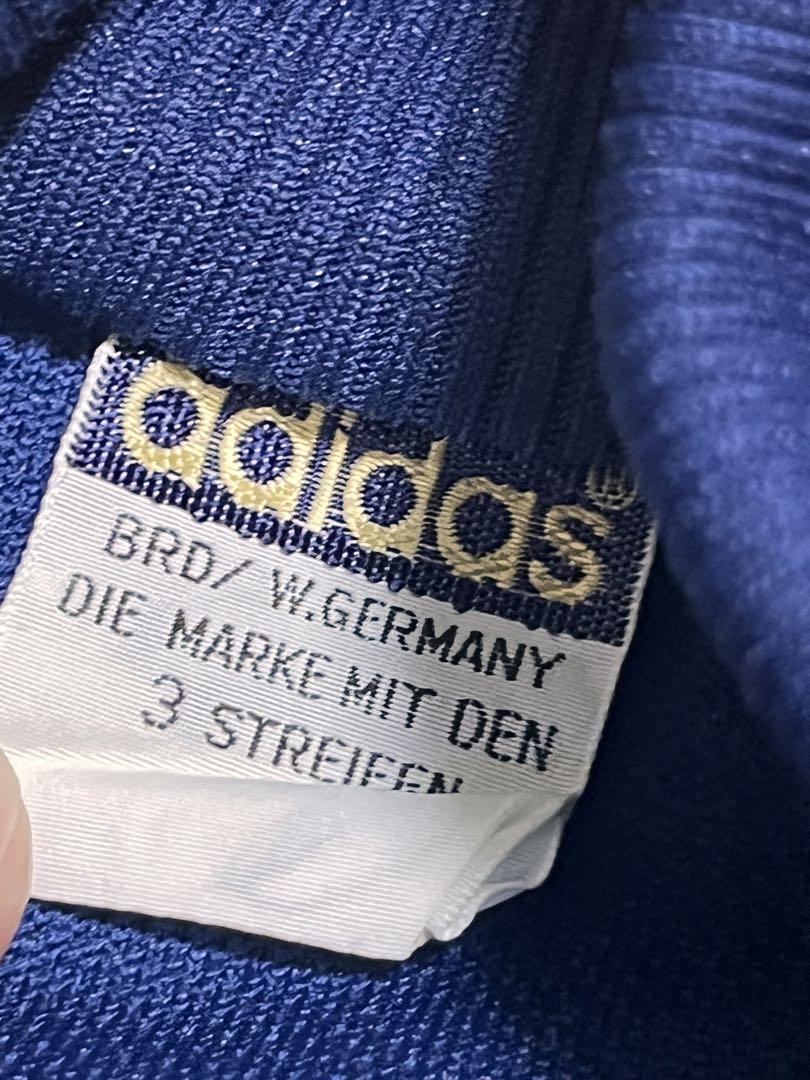 アディダス adidas 70s 西ドイツ ジャージ上下セット ネイビー