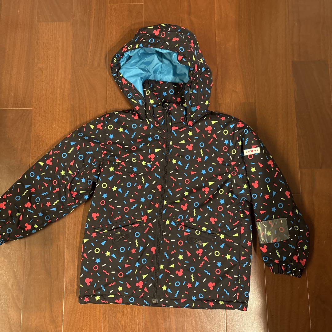 【良品】【ディズニー】スキーウェア/ミッキー上下セット/キッズ120