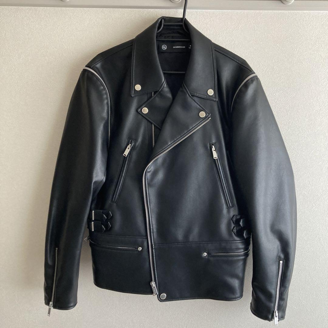 GU×UNDERCOVER ダブルライダースジャケット M ブラック 2024