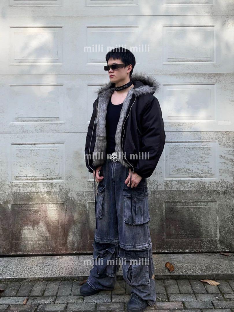 ジャケット・アウター aoc fur bomber ma-1 n2b opium