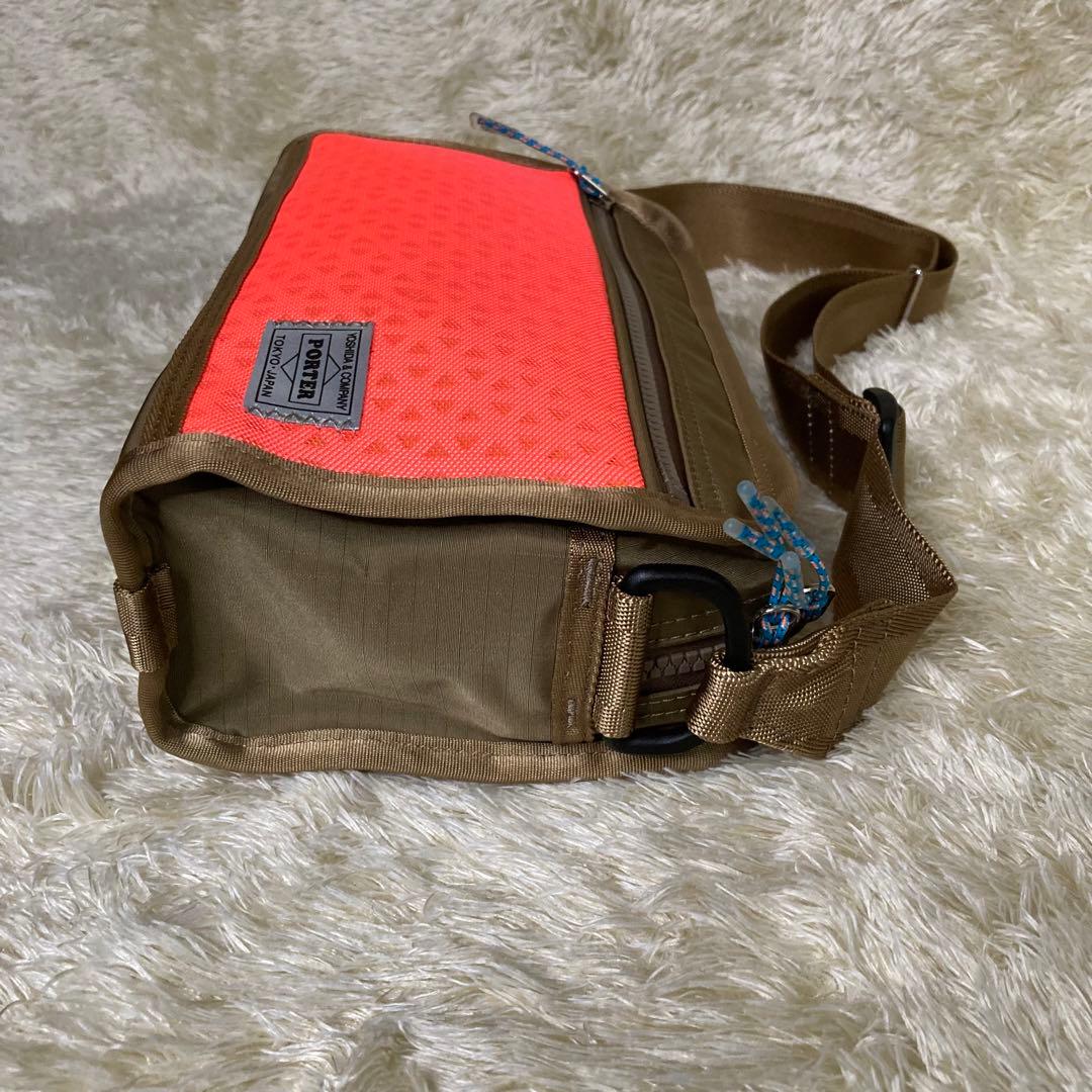 【極美品】ポーター ヘキサリア ショルダーバッグ(M)  フーシャピンク【ポーター／ヨシダカバン】