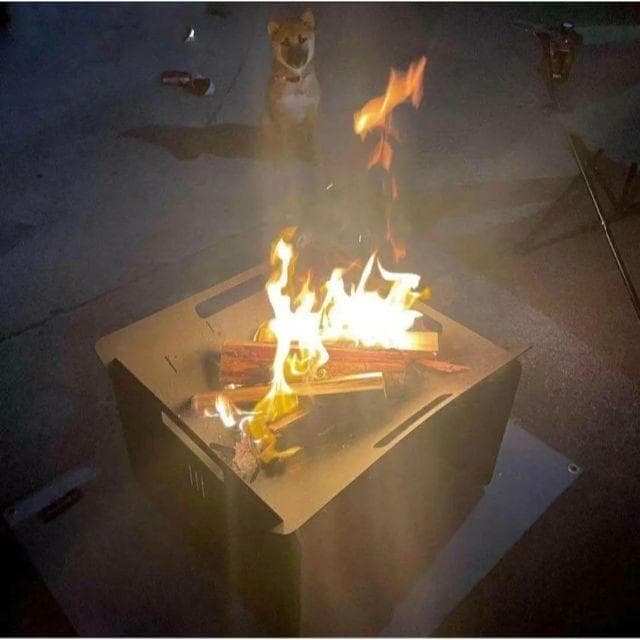 焚火台ファイアーディスク鉄製品 焚き火台 オシャレ 家庭用 専用収納袋