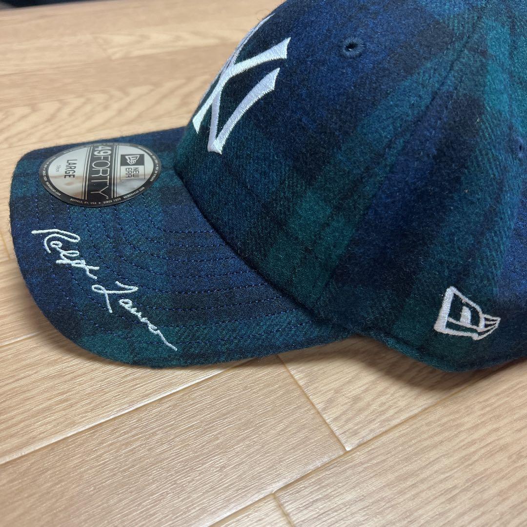 専用!ポロラルフローレン MLB ヤンキースブラックウォッチ キャップ L