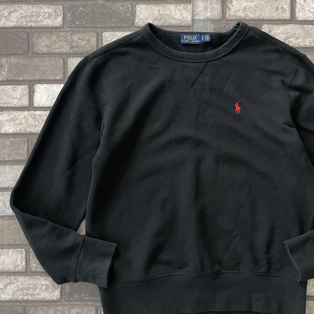 トップス POLO RALPH LAUREN V stitch sweat shirt S