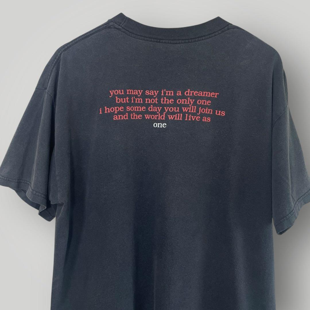 John Lennon フォトTシャツ雰囲気系2XL相当 ジョンレノンTシャツ