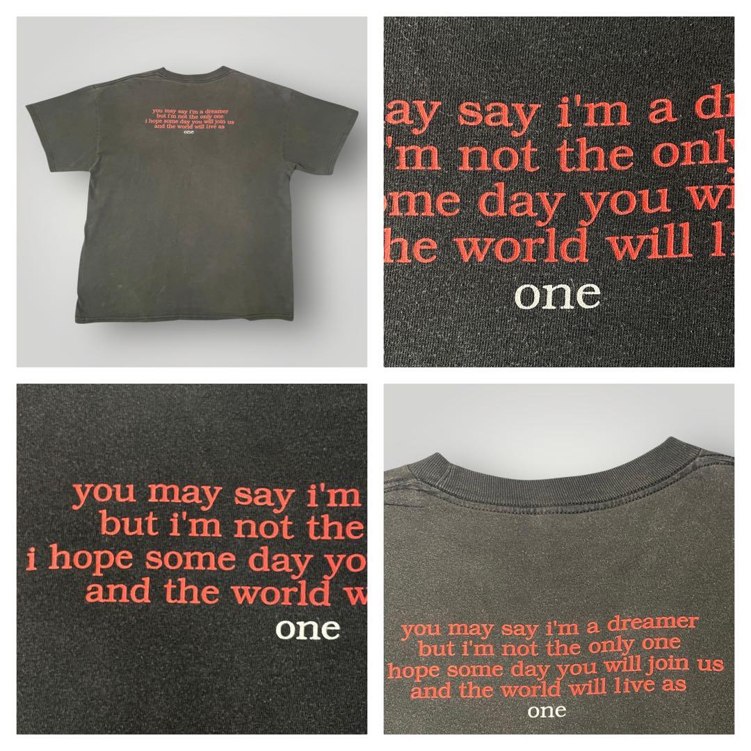 John Lennon フォトTシャツ雰囲気系2XL相当 ジョンレノンTシャツ