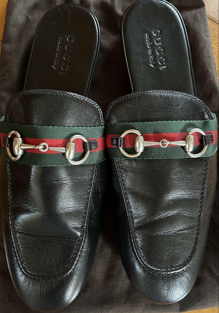 GUCCI 黒 サンダル 保存袋付き→あきちゃん
