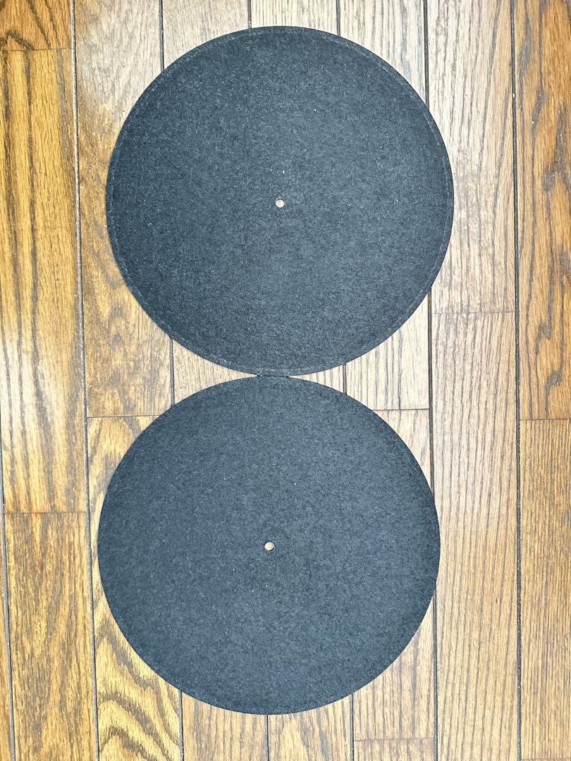 Technics ターンテーブル用スリップマット2枚セット。中古です。