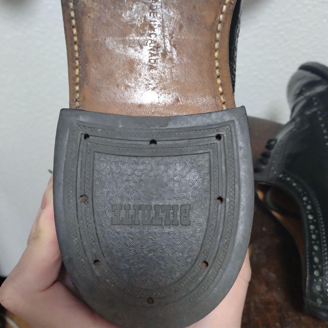 vintage Dack's　ダックス　レザーシューズ　　革靴　ウイングチップ